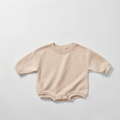 Baby Long Sleeve Cotton Triangle Romper for Spring and Autumn
