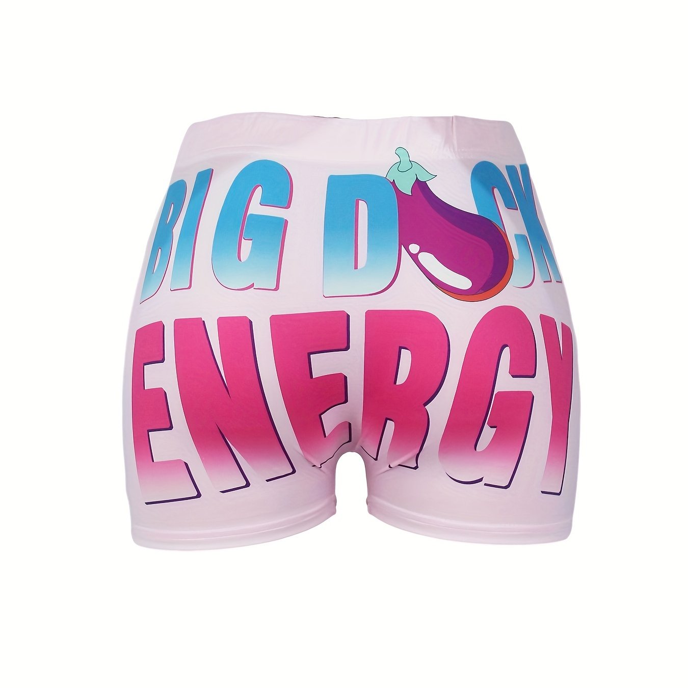 Letter Print High Waist Shorts Sexy Workout Slim Shorts