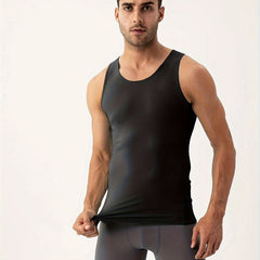 Men's Quick Dry Tank Top High Stretch Sleeveless Shirt