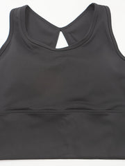 High Stretch Round Neck Sports Bra for Women