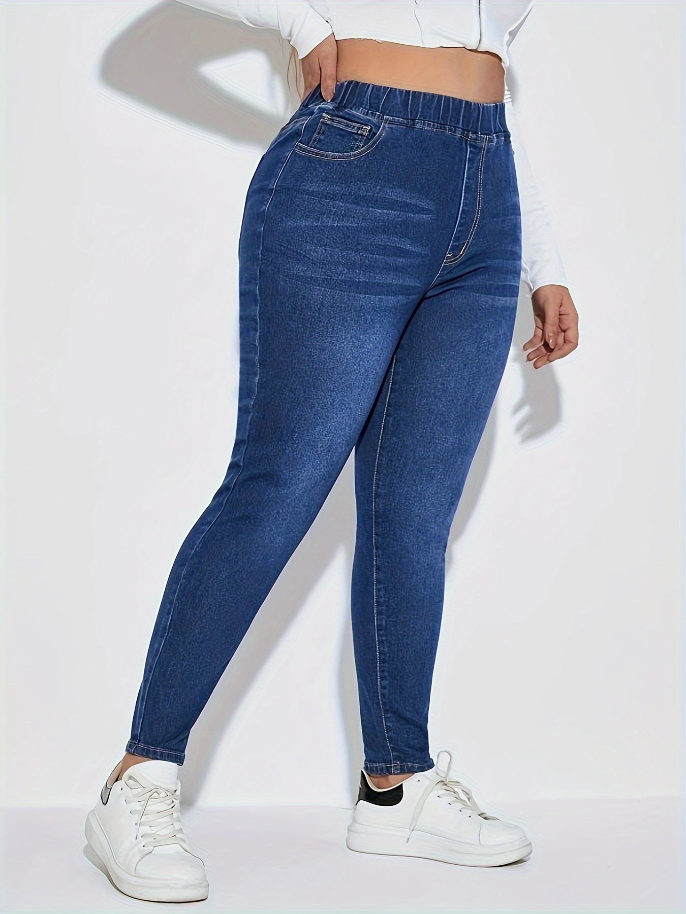 High Rise Stretch Skinny Jeans