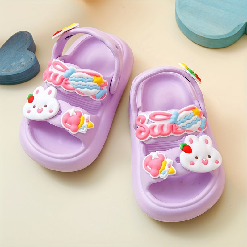 Girls Cartoon Sandals Lightweight Anti-slip for Beach