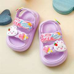 Girls Cartoon Sandals Lightweight Anti-slip for Beach