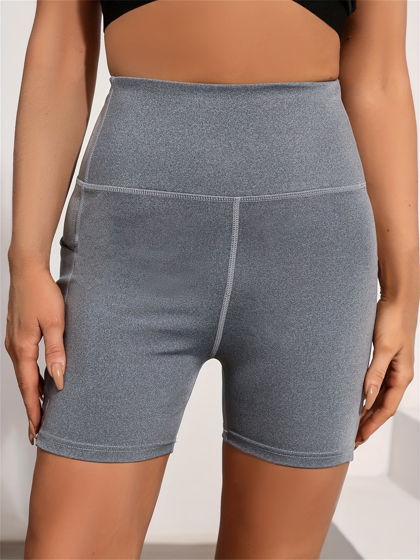 High Waist Butt Lifting Biker Shorts Slim Fit Workout Pants