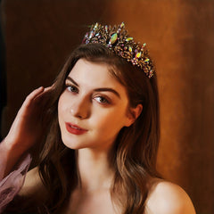 Pink Crystal Tiara Crown for Women Girls