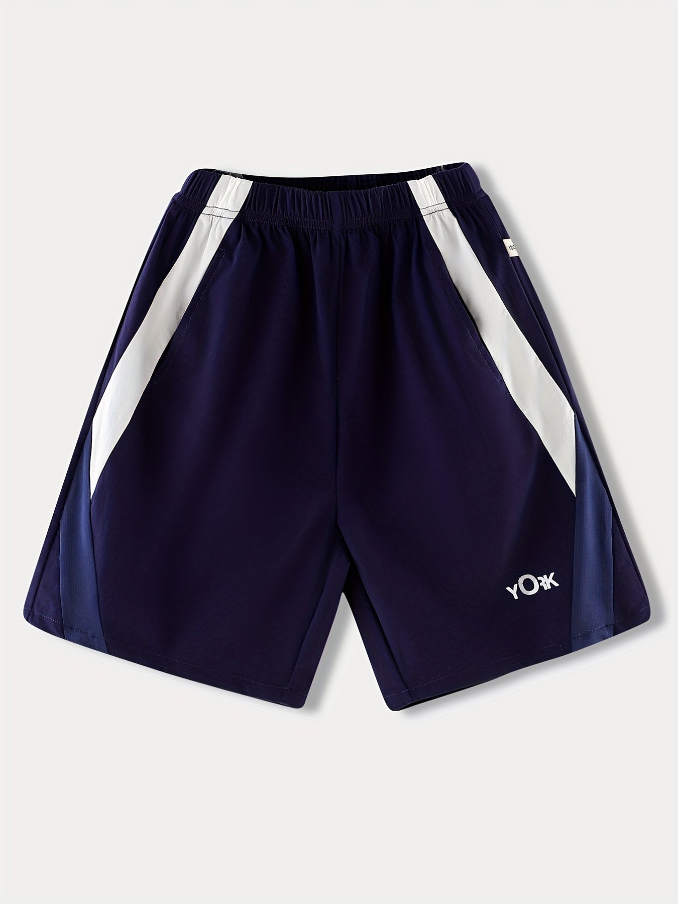 Boys Stripe Letter Print Quick-drying Casual Shorts