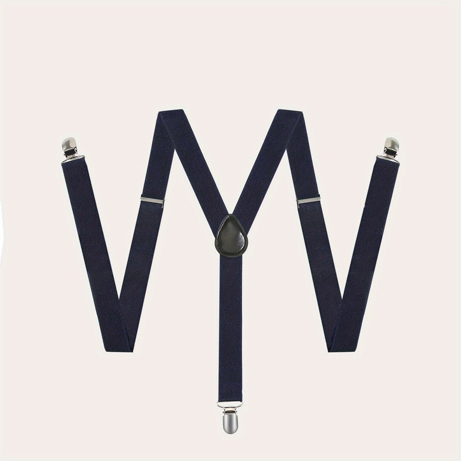 Men's Unisex 3 Clip Suspenders Elastic Webbing for Adults