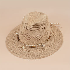 Cowboy Jazz Straw Hat Summer Sun Beach Hat