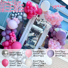 Double Maca Purple Balloon Garland Arch Set Wedding Decoration