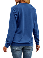 Wine Tassel Print Sweatshirt Long Sleeve Crew Neck Pullover Sweatshirt