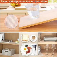 Non Adhesive Drawer Mat 30x609 cm, Waterproof Shelf Liner