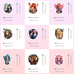 50pcs Butterfly Little Fairy Stickers for Journal Decoration