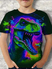 3D Dinosaur T Shirt for Boys - Perfect for Summer Outings