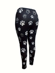 Paw Print High Rise Leggings