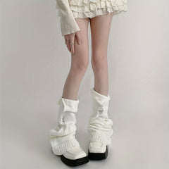 Ripped Leg Warmers Warm Y2K All match Socks Women's Stockings