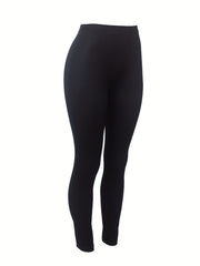 Slogan Print High Rise Leggings