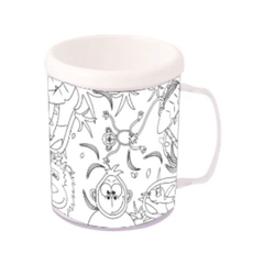 Jungle Colouring Mug for Creative Fun