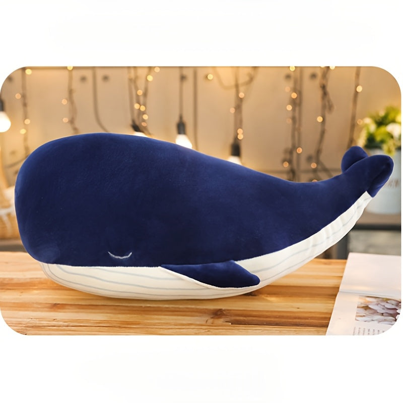 Whale Plush Toy Stuffed Animal Doll for Birthday Present or Home Decor