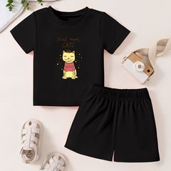 Toddler Kid Cartoon T-shirt & Shorts Set