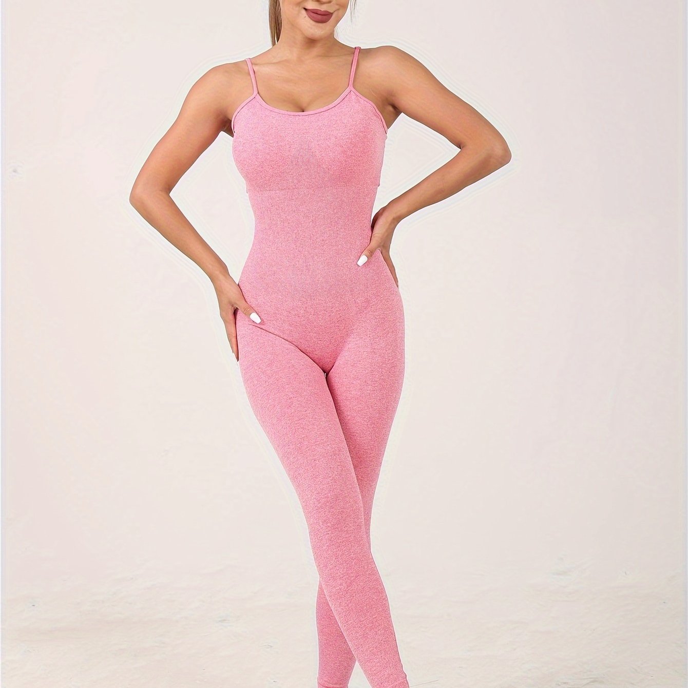 Sports Cami Jumpsuit Sleeveless Yoga Bodysuit Women's Activewear
