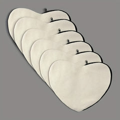 Love Heart Blank Canvas Small Clutch Bag Coin Purse DIY Crafts