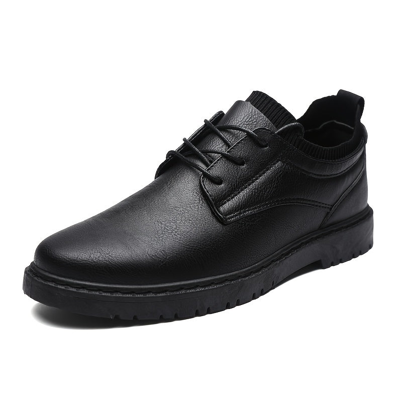 Men's Derby Lace-Up Dress Shoes For Office Business Formal Events