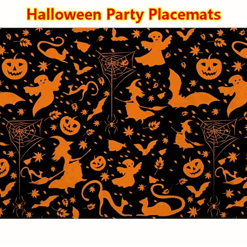 1pc Halloween Party Placemats Linen Insulated Placemat