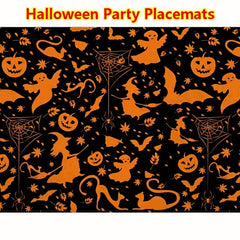1pc Halloween Party Placemats Linen Insulated Placemat