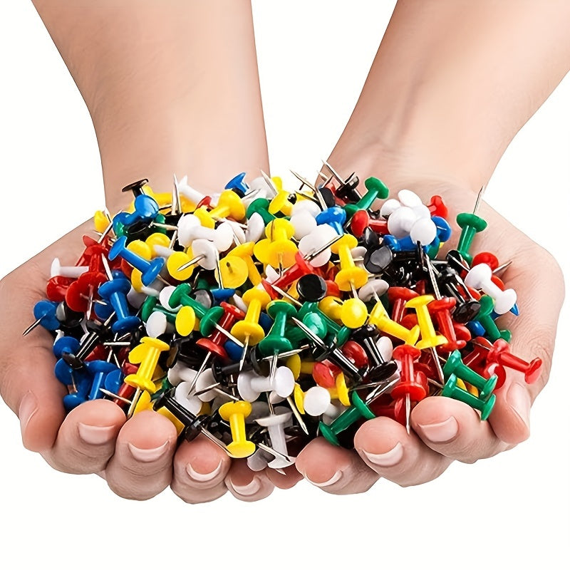 500pcs Random School Supplies Push Pins