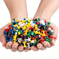 500pcs Random School Supplies Push Pins