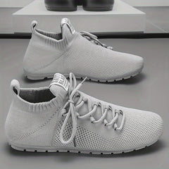 Men's Slip on Sock Sneakers Odor resistant Athletic Shoes