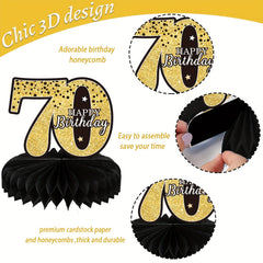 70th Anniversary Table Decorations for Men and Women