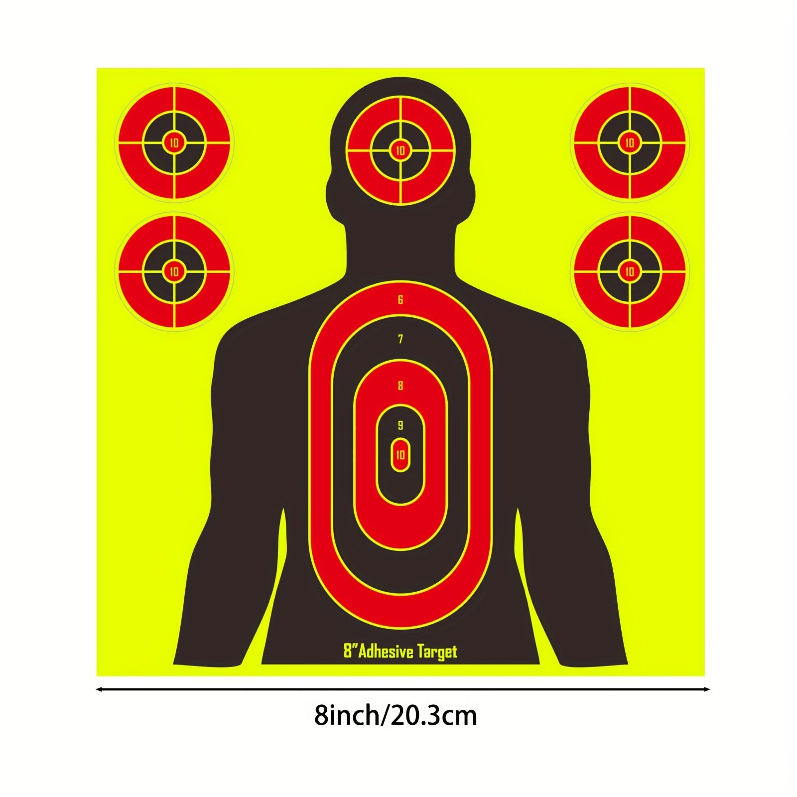 25pcs 20-32cm Shooting Targets Fluorescent Self-Adhesive Highly Visible