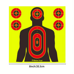 25pcs 20-32cm Shooting Targets Fluorescent Self-Adhesive Highly Visible