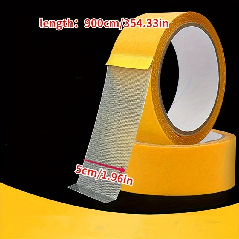 Strong Fixation Double Sided Cloth Base Tape Translucent Mesh Waterproof Carpet