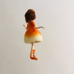 Orange Fairy Wool Felt DIY Material Gift Doll Decoration