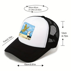 Men's Baseball Mesh Cap Breathable Outdoor Sunshade Trucker Hat