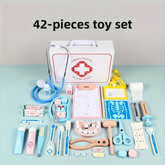 42pcs Doctor Toy Kit for Kids Role Play Doctor and Nurse Toys