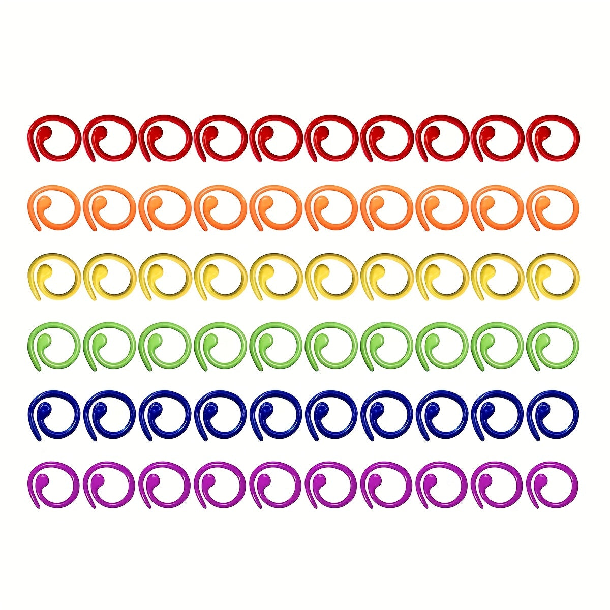 60pcs Knitted Mark Opening Ring Crochet Stitch Mark Braided Knitting Sewing Mark