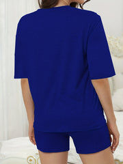 Casual Short Sleeve Lounge Set Women's Loungewear