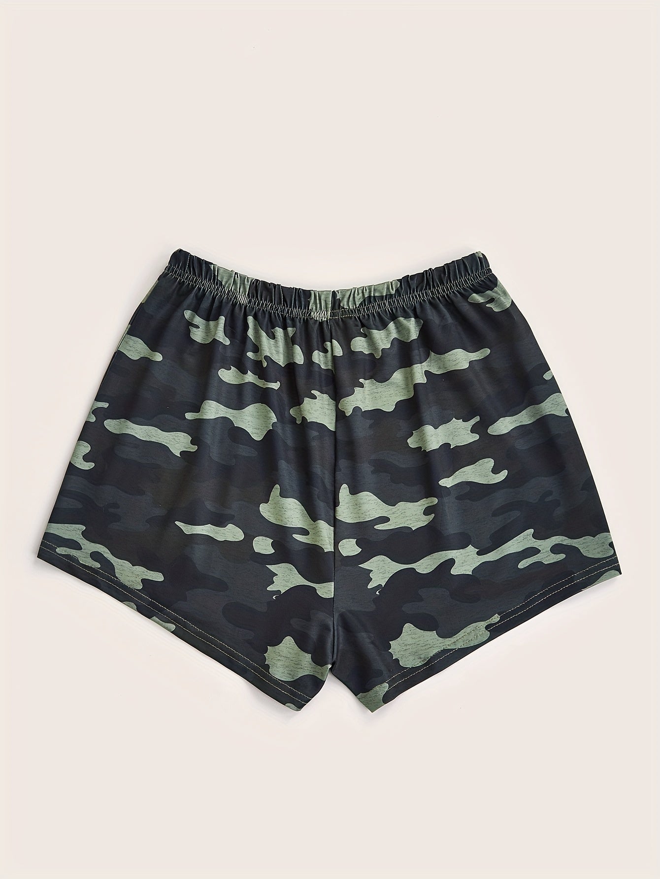 Camouflage Print Sports Casual Shorts Women's Clothing