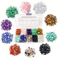 2LB 10 Rare Crystal Gem Collection Box Reiki Healing Wishing Bottle Inlay Wood A