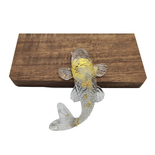 Crystal Stone Gravel Goldfish Shape Small Jewelry Gift