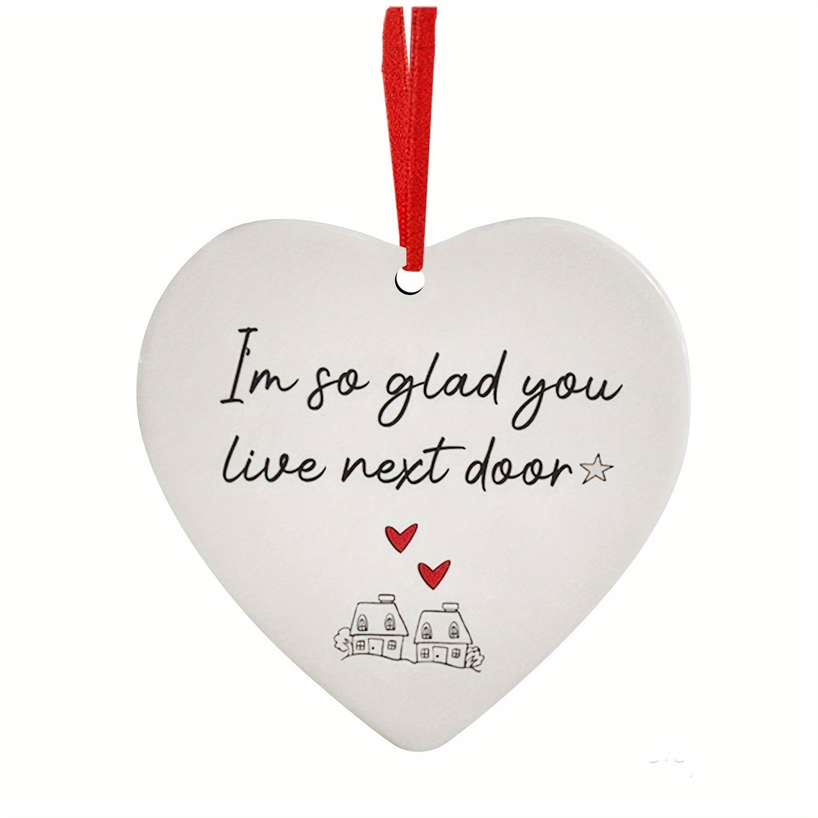 Heart Decoration Pendant Christmas Hanging Decorations Christmas Decorations