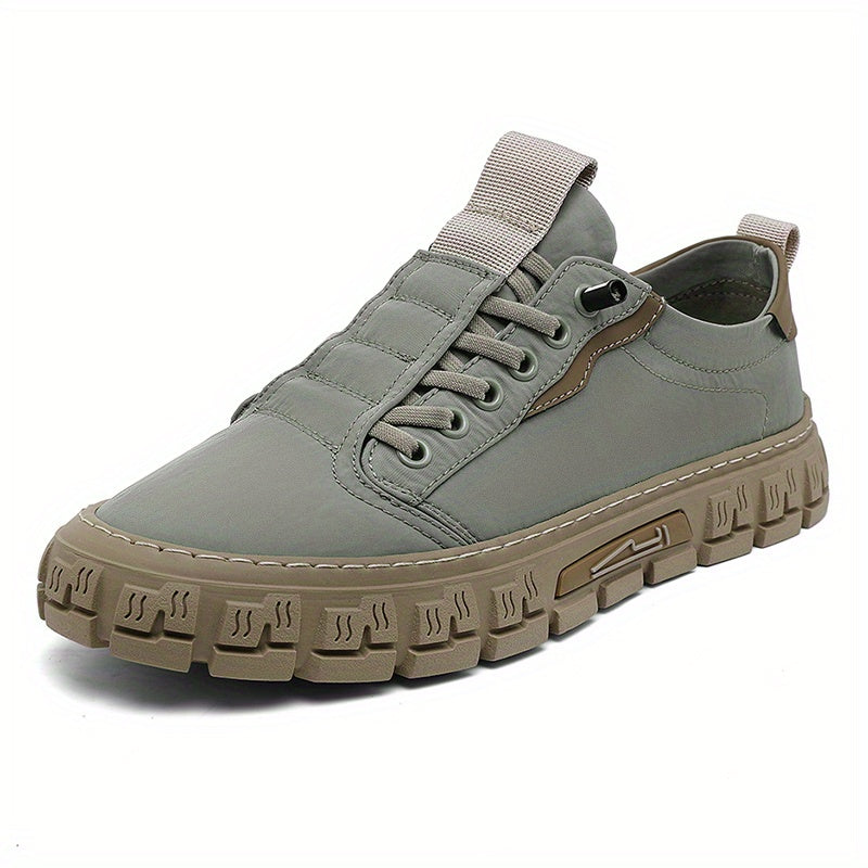 Men's Breathable Canvas Lace-up Skate Shoes