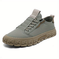 Men's Breathable Canvas Lace-up Skate Shoes