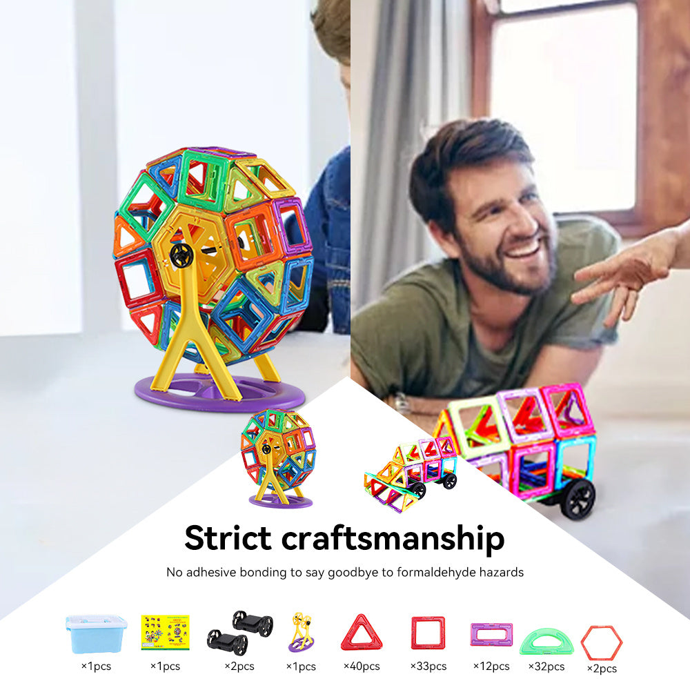 118pcs Magnetic Building Blocks Set Educational Toy