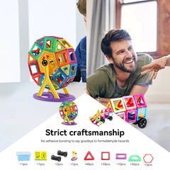 118pcs Magnetic Building Blocks Set Educational Toy