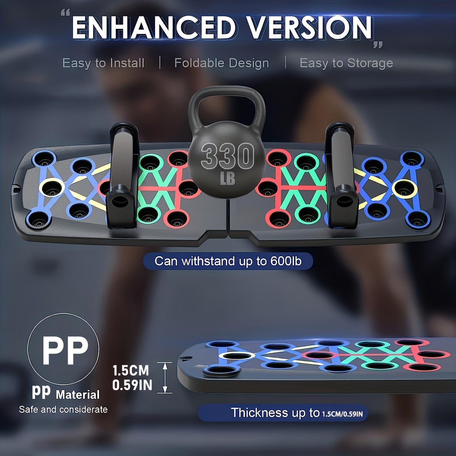 Multifunctional Folding Push up Board for Home and Gym Workouts