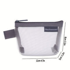 Small Mesh Coin Purse Makeup Pouch Travel Organizer